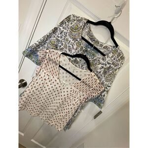 Lucky Brand women’s bundle lot Large blouse and tunic dress